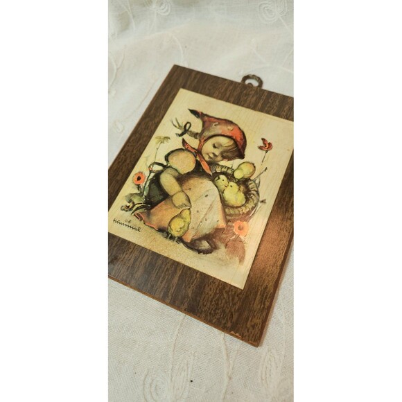 3 Vintage Hummel Wooden Wall Plaques - Picture 9 of 10